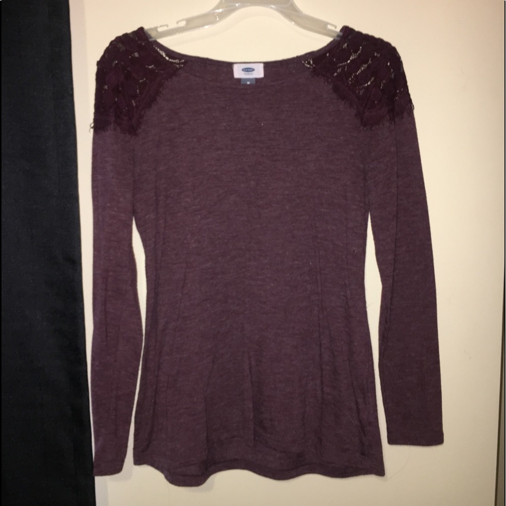Maroon Old Navy Long Sleeve Shirt